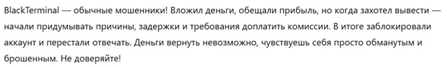 BlackTerminal 3 скрин