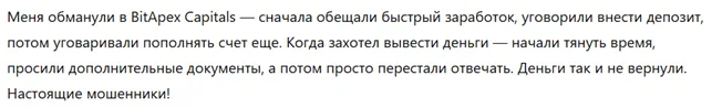 BitApex Capitals 3 скрин